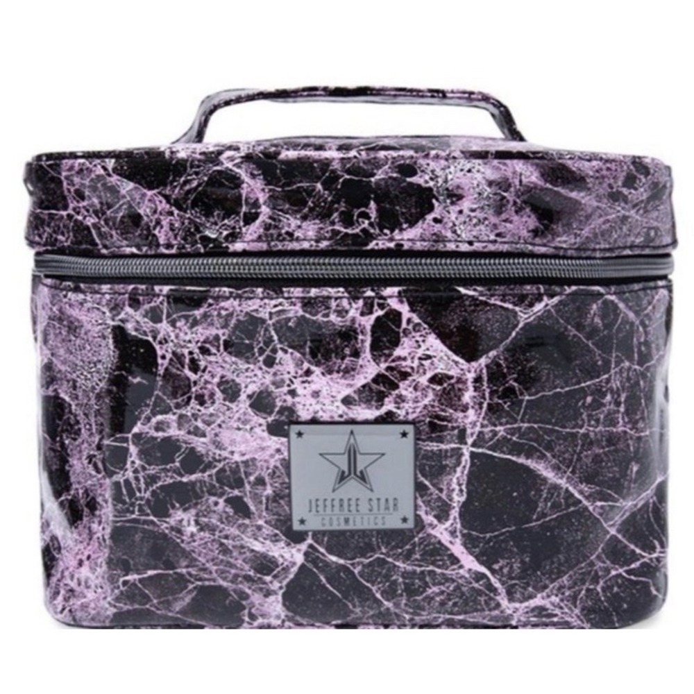 Jeffree Star cosmetic travel bag Marble Black Pink Discontinued